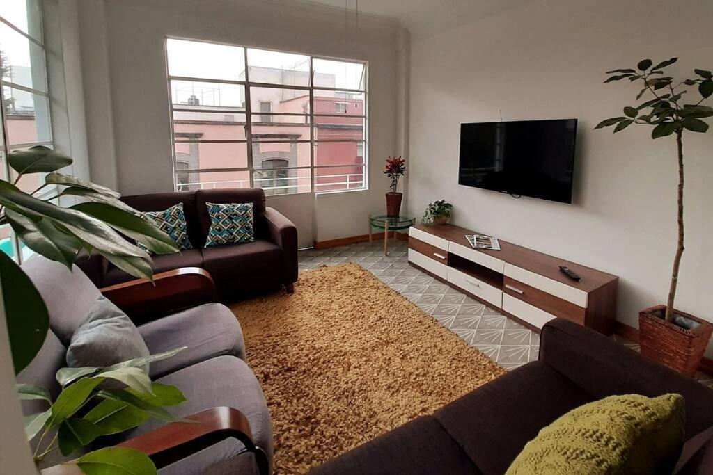 Ferienwohnung 2B Acogedor Y Amplio Depto, Centro Historico Cdmx Mexiko-Stadt Exterior foto